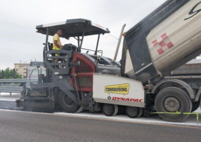 Realizzazione della nuova tangenziale ovest di Vicenza. Asfaltatura e realizzazione delle opere di scolo delle acque. | Consultecno Srl